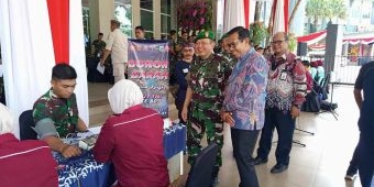 Meriahkan HUT Kota Batu, TNI dan PMI, Ratusan Warga Ikut Cek Kesehatan Gratis dan Donor Darah