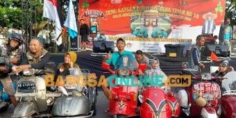 Pecinta Vespa Kumpul di SLG Kediri 