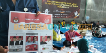 Hari ini KPU Kota Blitar Mulai Proses Lipat Surat Suara Pemilu 2024