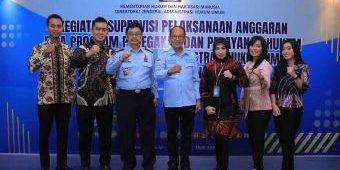 Ditjen AHU dan Kanwil Kemenkumham Jatim Gelar Supervisi Pelaksanaan Anggaran DIPA