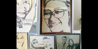 Meski Tak Lagi Ngetren, Mahasiswa PGSD UM Tetap Jalankan Usaha Lukis Pasir