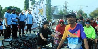 Gowes Kemerdekaan Pemkot Pasuruan dan KNPI Semarakkan HUT ke-80 RI