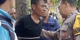 Pria asal Surabaya Diikat Warga Usai Gondol Tas di Bangkalan