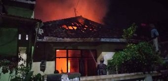 Ditinggal Mudik, Rumah di Kediri Hangus Terbakar, Diduga karena Korsleting Listrik