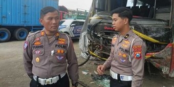 Satlantas Polres Kediri Kota Tindak Tegas Bus Ugal-ugalan
