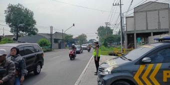 Polsek Balongbendo Sidoarjo Rutin Gelar Patroli di Jalur Blackspot Rawan Laka
