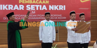 Tiga Napi Tindak Pidana Terorisme di Lapas Kediri Nyatakan Ikrar Setia pada NKRI