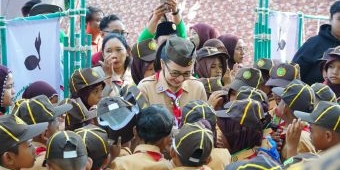 Annisa Hanindhito Buka Pesta Siaga Kwartir Pramuka Kabupaten Kediri di Taman Wisata Ubalan