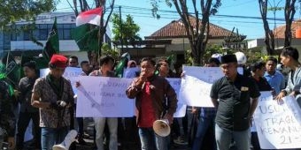 Minta Usut Tuntas Tragedi 22 Mei, ​HMI Pamekasan Gelar Demo dan Audiensi