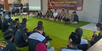 Jelang Pemilu 2024, Polres Gresik Gelar Cooling System dengan Pengurus Perguruan Silat