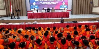 Operasi Sikat Semeru 2025, Polda Jatim Ungkap 1.443 Kasus dengan 1.135 Tersangka