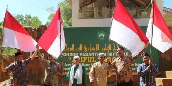 Ansor Palengaan Daja Pamekasan Kibarkan 500 Bendera Merah Putih