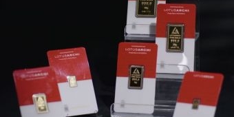 Harga Emas Lotus Archi Hari Ini Melorot hingga Rp156 Ribu
