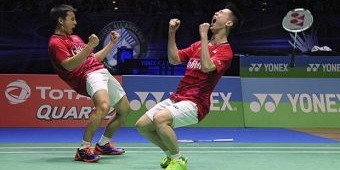 Menang di All England, Kevin-Markus Banjir Ucapan Selamat dari Pejabat Negara