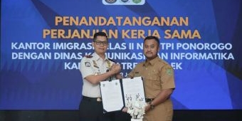 Perkuat Informasi PMI, Diskominfo Trenggalek Gandeng Imigrasi Ponorogo