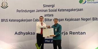 Lewat Program Adhyaksa Peduli, BPJS dan Kejari Blitar Lindungi 50 Pekerja Rentan
