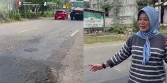 Respons Cepat Keluhan Warga, Wabup Nurul Azizah Sidak Jalan Berlubang di Baureno