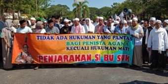 Gelar Aksi, Massa Gerakan Umat Islam Pamekasan (GUIP) Tuntut Sukmawati Diproses Hukum