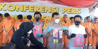 Hasil Ungkap Kasus Penyalahgunaan Narkoba Selama 3 Minggu, Polres Sumenep Tangkap 15 Tersangka