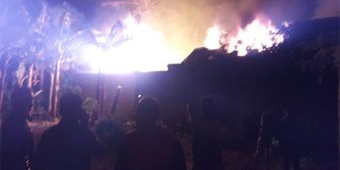 Gudang Mebel di Ngadirojo Pacitan Terbakar, Diduga Akibat Korsleting Listrik