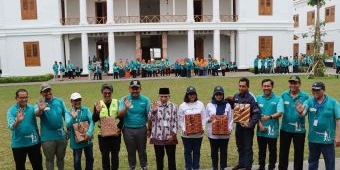 Polres Ngawi Bersama Forkopimda Menggelar Jalan Sehat Kebangsaan dan Doa Bersama
