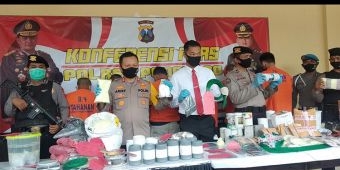 Polres Ponorogo Berhasil Tangkap 6 Pelaku Penjual dan Pembuat Serbuk Bahan Mercon