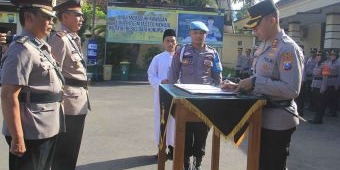 Sertijab Kabag Ops Polres Kediri Kota, AKBP Mukhlason Digantikan AKP Iwan Setyo Budhi