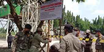 Tak Kantongi Izin, Satpol PP Kabupaten Kediri Segel PT Merak Jaya Beton