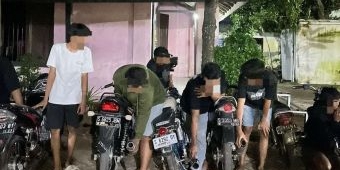 Patroli Malam Minggu, Polsek Babat Amankan Belasan Motor yang Pakai Knalpot Brong