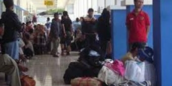 Arus Kedatangan Penumpang di Terminal Bus Pacitan Masih Relatif Landai