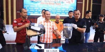 Polres Blitar Kota Amankan Pengedar Ganja Asal Tulungagung