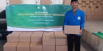 Jelang Ramadan, BEM Pesantren se-Indonesia Bagikan Sembako