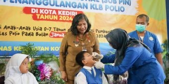 Canangkan Sub PIN Polio, Pj Wali Kota Kediri Minta Orang Tua Ajak Anak Imunisasi