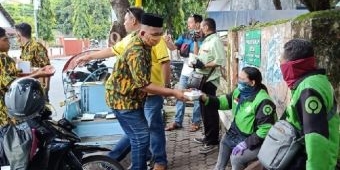 Lawan Covid-19, Golkar Mojokerto Distribusikan Hand Sanitizer Hingga Nasbung