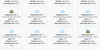 Cuaca Situbondo Hari ini Sabtu, 15 November 2025: Diperkirakan Udara Kabur dengan Suhu 23-29°C