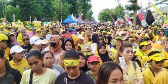 Ribuan Warga Jombang Ikuti Jalan Sehat HUT ke-58 Golkar