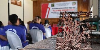 WBP Lapas Ngawi Berlatih Batik Cap