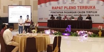 KPU Ngawi Tetapkan Paslon Ony - Antok Sebagai Paslon Terpilih