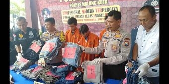 ​Komplotan Pencuri Spesialis Mal Baru Digulung Tim Buser Polsek Klojen Kota Malang
