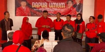 Jalankan Instruksi DPP, DPC PDIP Kabupaten Kediri Dirikan Dapur Umum