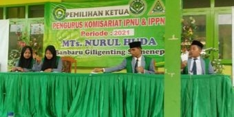 MTs Nurul Huda Banbaru Giliraja Gelar Pemilihan PK IPNU-IPPNU Periode 2021-2023