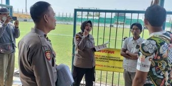 Ditpamobvit Polda Jatim Tinjau Stadion Gelora Bangkalan