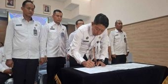 Lapas Kediri Tegaskan Komitmen Perangi Narkoba Lewat Penandatanganan Komitmen Nasional