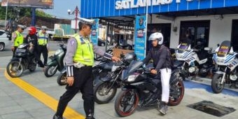 Satlantas Polres Ngawi Amankan Belasan Motor saat Razia Balap Liar