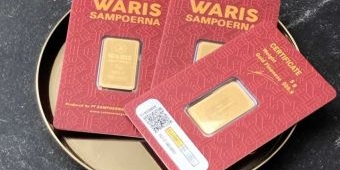 Harga Emas Waris Sampoerna 1 Gram Hari Ini Turun Rp25 Ribu