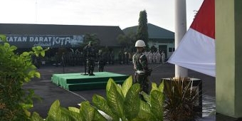 Tingkatkan Patriotisme dan Nasionalisme, Korem 084/BJ Gelar Upacara Bendera