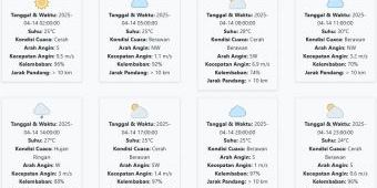 Cuaca Jember Hari ini Senin, 14 April 2025: Diperkirakan Cerah dengan Suhu 24-30 °C