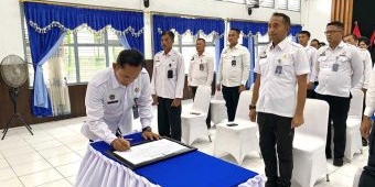 Lapas Tuban Ikuti Penandatangan Komitmen Pemasyarakatan Bebas Narkoba
