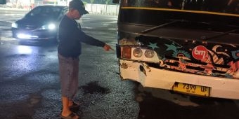 Tabrak Tossa, Bus Bagong Alami Kecelakaan Karambol di Krian Sidoarjo, 3 Orang Alami Luka