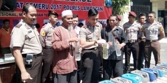 3000 Liter Miras dan 57 Tersangka Diamankan Selama Operasi Pekat di Lamongan